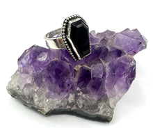 Load image into Gallery viewer, Black Onyx Coffin Ring