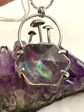 Load image into Gallery viewer, Rainbow Prism Mushroom Necklace- Large