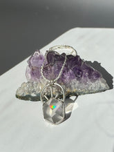 Load image into Gallery viewer, Rainbow Prism Mushroom Necklace- Small