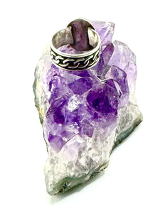 Tourmaline Curb Chain Ring