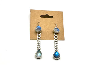 Moonstone Tear Drop Earrings