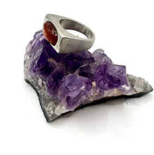 Load image into Gallery viewer, Hand Carved Sunstone Statement Ring
