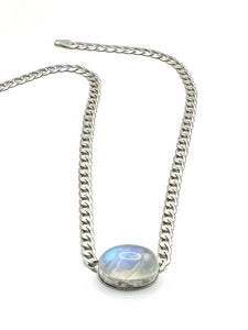 Moonstone Curb Chain Chocker