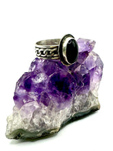 Load image into Gallery viewer, Black Onyx Curb Chain Ring
