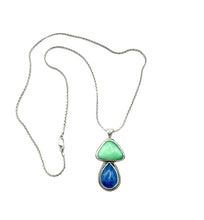 Load image into Gallery viewer, Variscite/ Blue Apitite Mushroom Necklace
