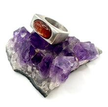 Load image into Gallery viewer, Hand Carved Sunstone Statement Ring
