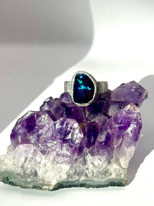 Black Opal Ring