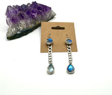 Load image into Gallery viewer, Moonstone Tear Drop Earrings
