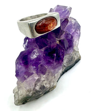 Load image into Gallery viewer, Hand Carved Sunstone Statement Ring
