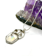 Load image into Gallery viewer, Rainbow Prism Mushroom Necklace- Small
