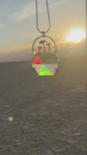 Load and play video in Gallery viewer, Rainbow Prism Mushroom Necklace- Large
