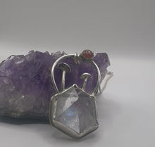 Load and play video in Gallery viewer, Rainbow Prism Mushroom Necklace With Sunstone - Medium
