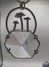 Load and play video in Gallery viewer, Rainbow Prism Mushroom Necklace- Large
